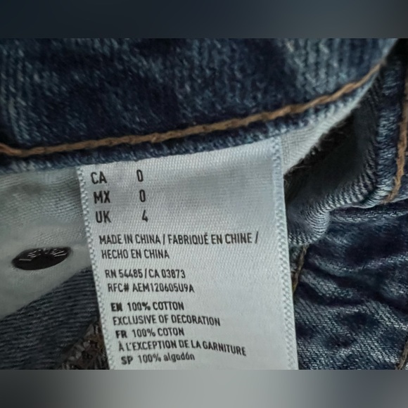 High Waisted Jean Skirt American Eagle - Picture 4 of 5